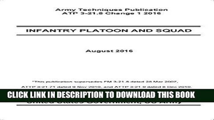 Atp infantry army platoon techniques publication amazon isbn squad april