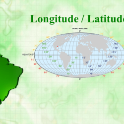 Latitude and longitude map south america