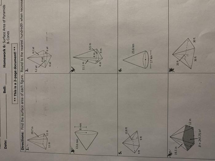 Unit 11 volume and surface area homework 7