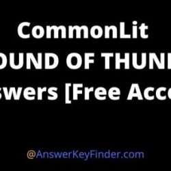 A sound of thunder commonlit assessment answers